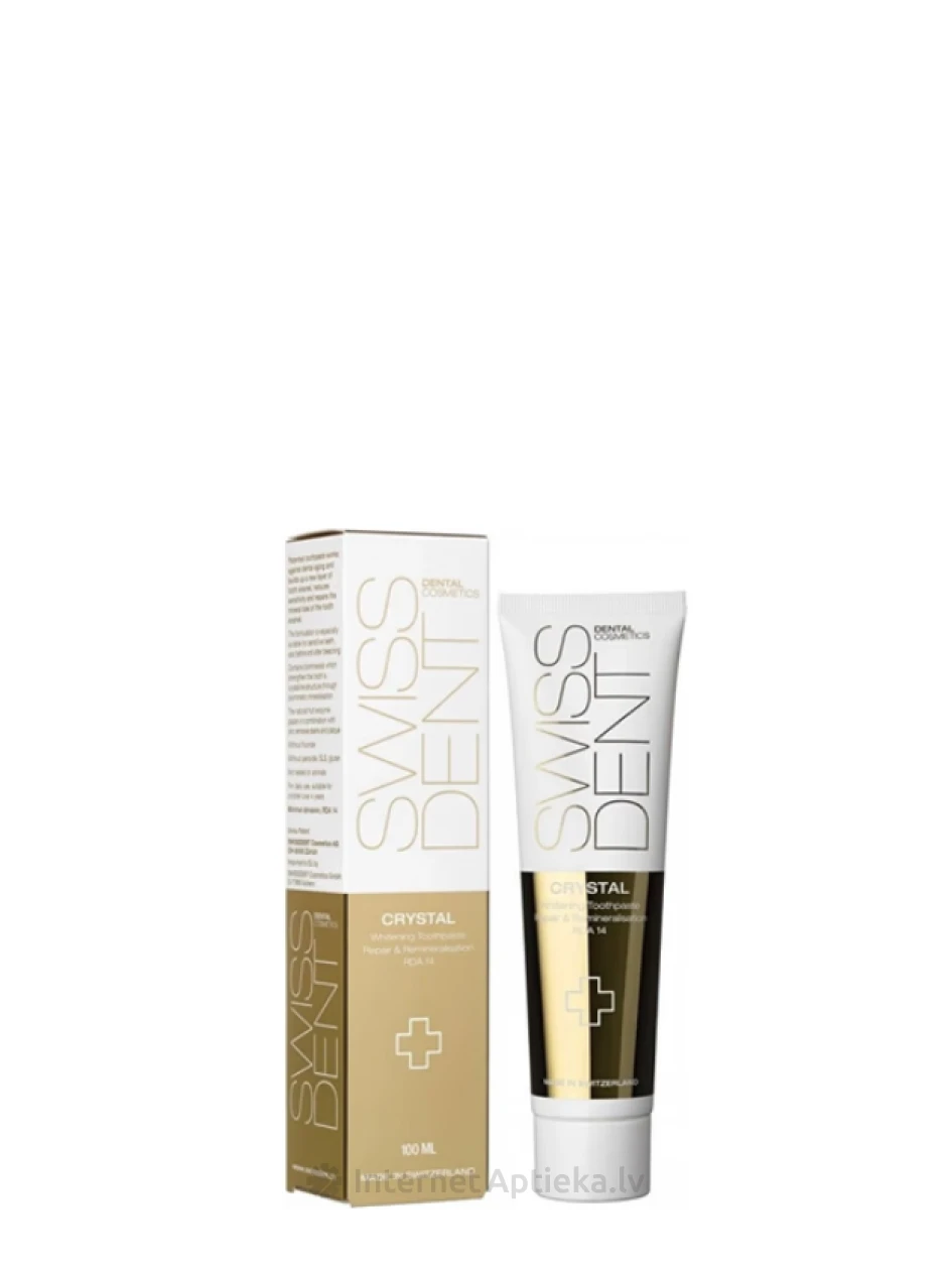 Swissdent Crystal zobu pasta, 50 ml | internetaptieka.lv