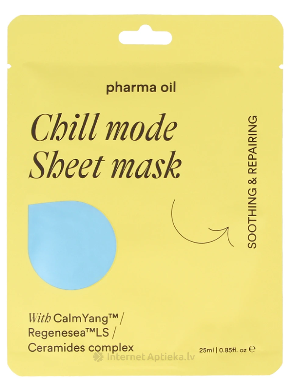 Pharma Oil Leht näomask Chill mode, 25 ml | internetaptieka.lv