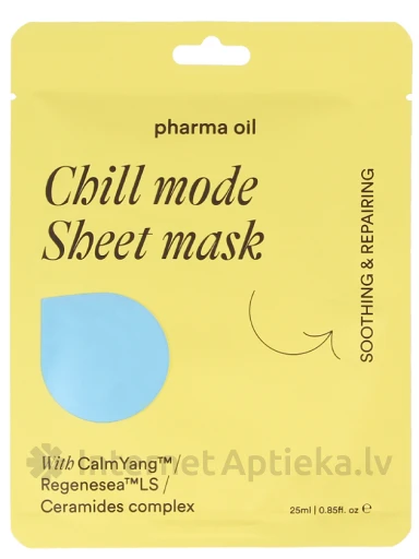 Pharma Oil Lokšņu sejas maska Chill mode, 25 ml | internetaptieka.lv