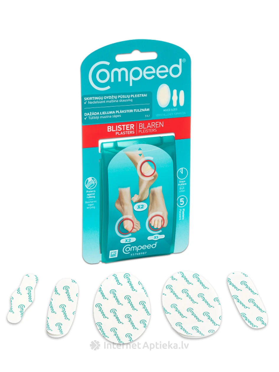 Compeed villiplaaster segapakk, 5 tk. | internetaptieka.lv