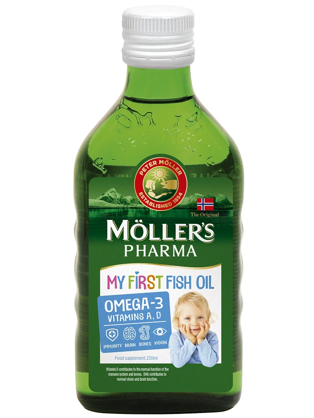 Moller Omega3 - рыбий жир c лимоном 0,5L