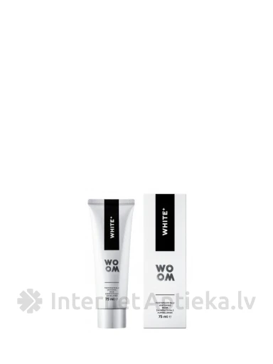 Woom White+ zobu pasta, 75 ml | internetaptieka.lv
