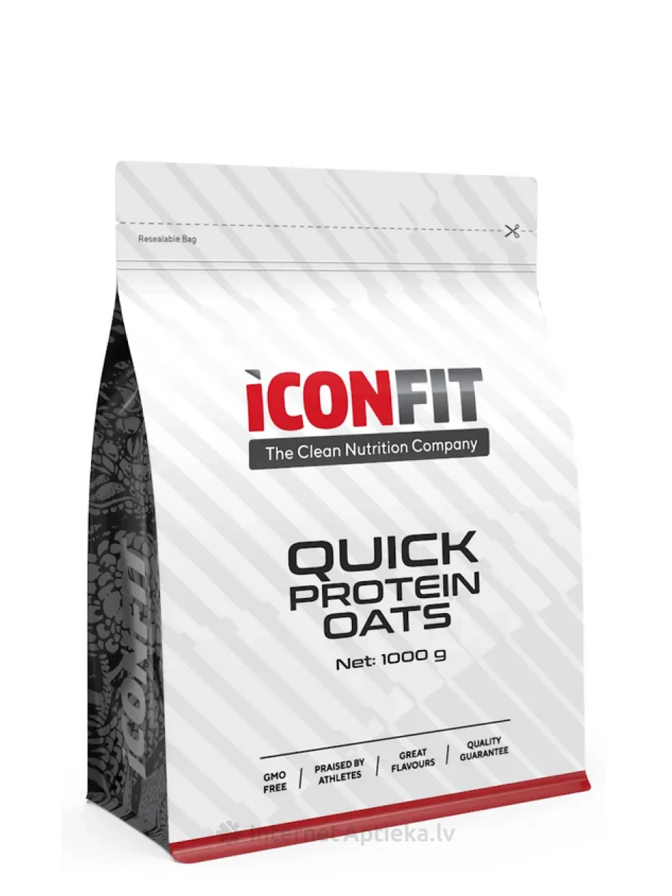 ICONFIT Greiti Baltyminiai Avižų Dribsniai su šokoladu, 1 kg | internetaptieka.lv