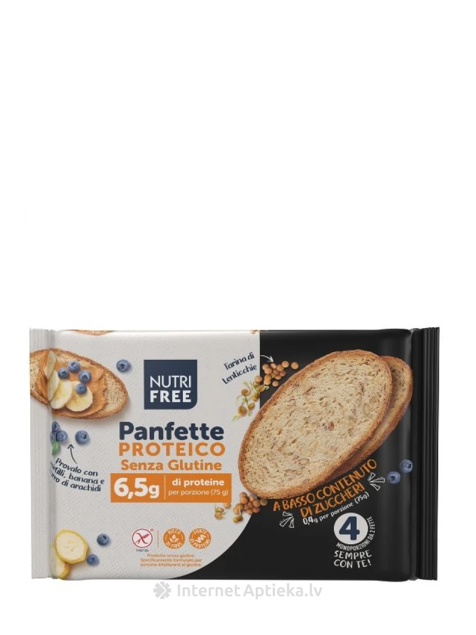 NUTRIFREE PANFETTE PROTEICO gluteenivabad leivavalguviilud, 300 g | internetaptieka.lv
