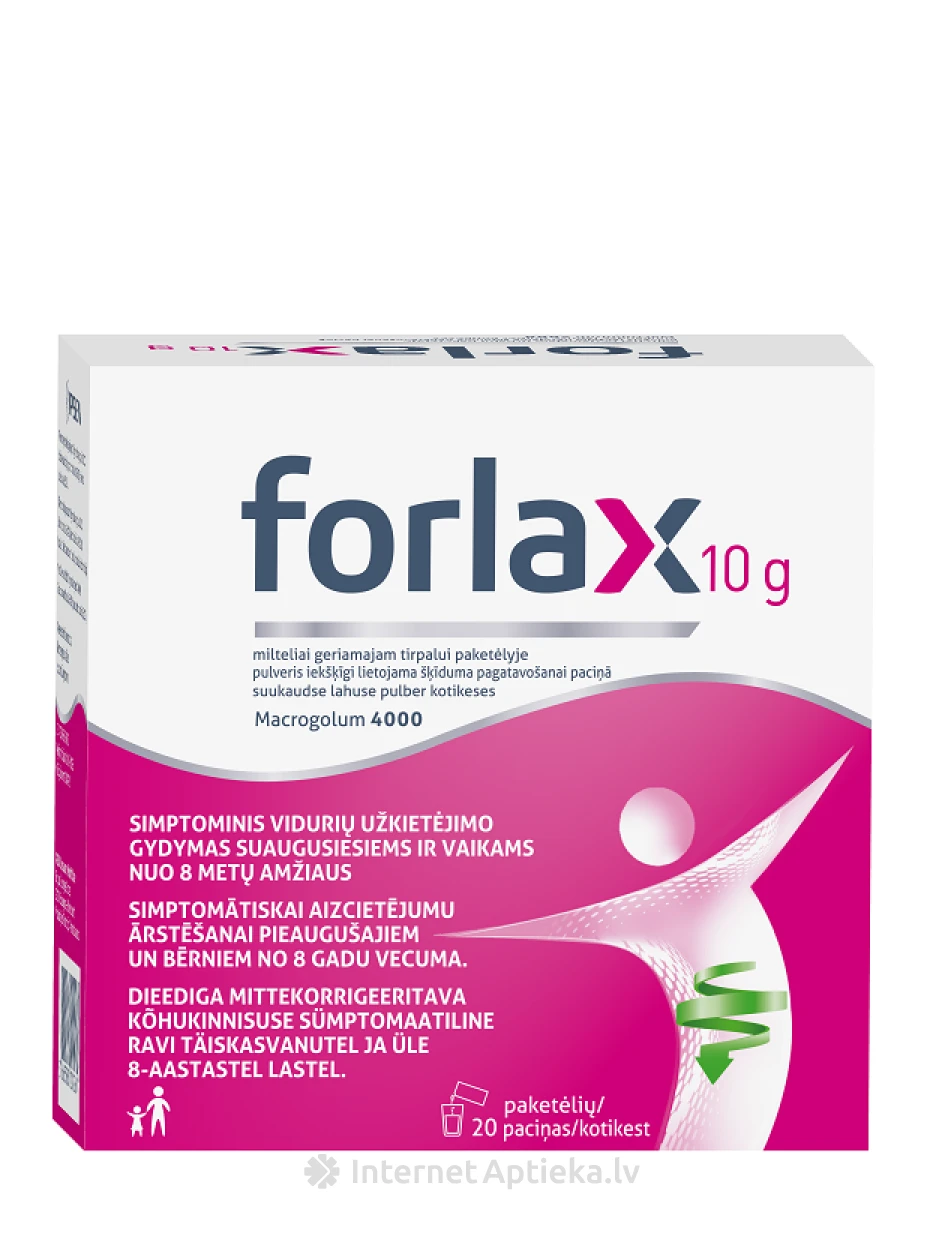 Forlax 10 g pulveris, 20 paciņas | internetaptieka.lv