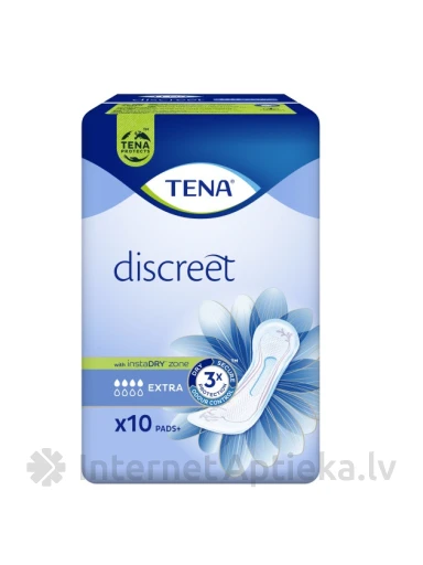 Tena Discreet Lady Extra прокладки, 10 шт. | internetaptieka.lv