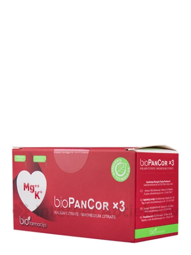 Bio PanCor x3 kālijs un magnijs, 44 paciņas | internetaptieka.lv