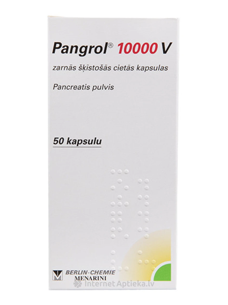 Pangrol 10000 V, 50 kapsulas | internetaptieka.lv