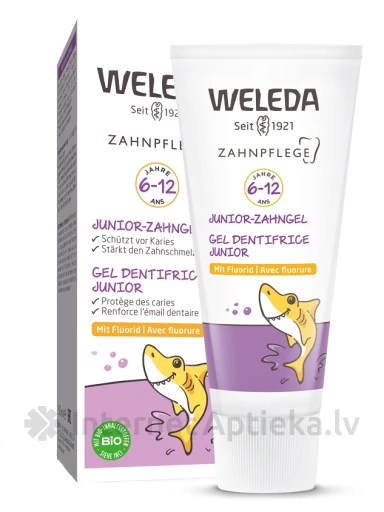 Weleda Junior Zobu pasta 6-12 g.v. ar fluoru, 50 ml | internetaptieka.lv