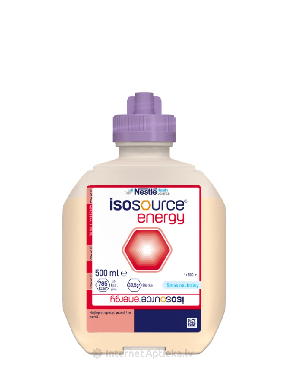 Nestle Isosource Energy neutral Dual Pārtika medicīniskiem nolūkiem, 500 ml | internetaptieka.lv