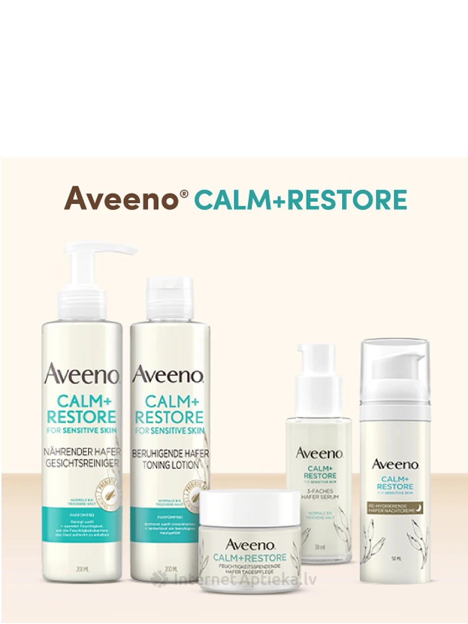 AVEENO Calm+Restore mitrinošs gels ar auzām, 50 ml | internetaptieka.lv