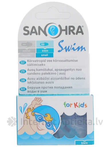 Sanohra Swim children ausu aizbāžņi bērniem peldēšanai, 2 gb. | internetaptieka.lv