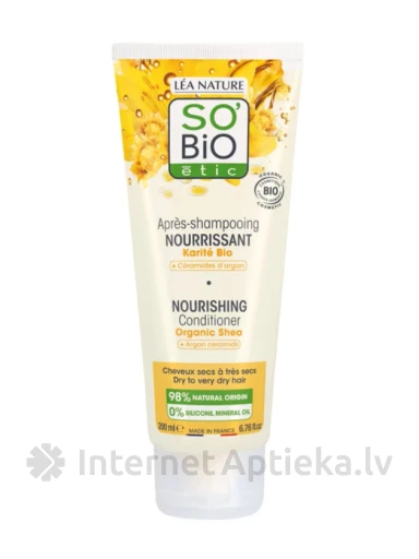 So Bio Organiskais barojošais kondicionieris ar šī sviestu, 200 ml | internetaptieka.lv