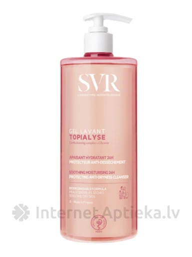 SVR TOPIALYSE GEL LAVANT успокаивающий гель для умывания, 1 л | internetaptieka.lv