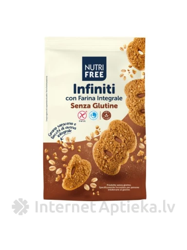 NUTRIFREE INFINITI bezglutēna pilngraudu cepumi, 250 g | internetaptieka.lv