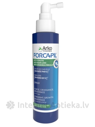 FORCAPIL® ANTI-HAIR LOSS sprei mis aitab vähendada juuste väljalangemist, 125 ml | internetaptieka.lv