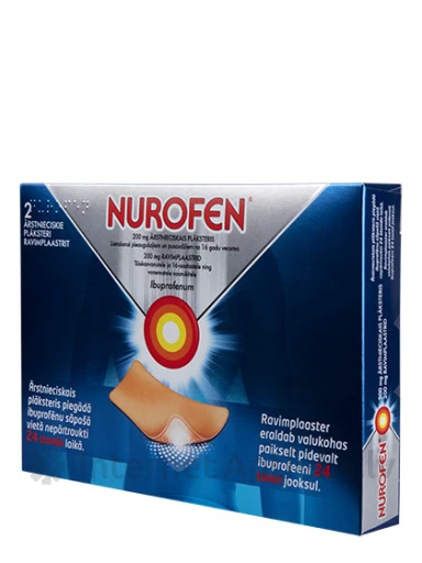 Nurofen 200 mg ārstnieciskais plāksteris, 2 gb. | internetaptieka.lv