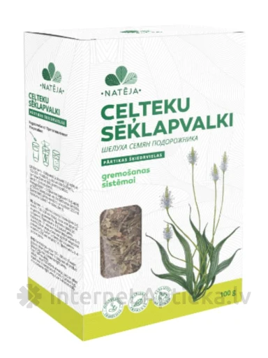 Natēja Шелуха семян подорожника, 100 г | internetaptieka.lv