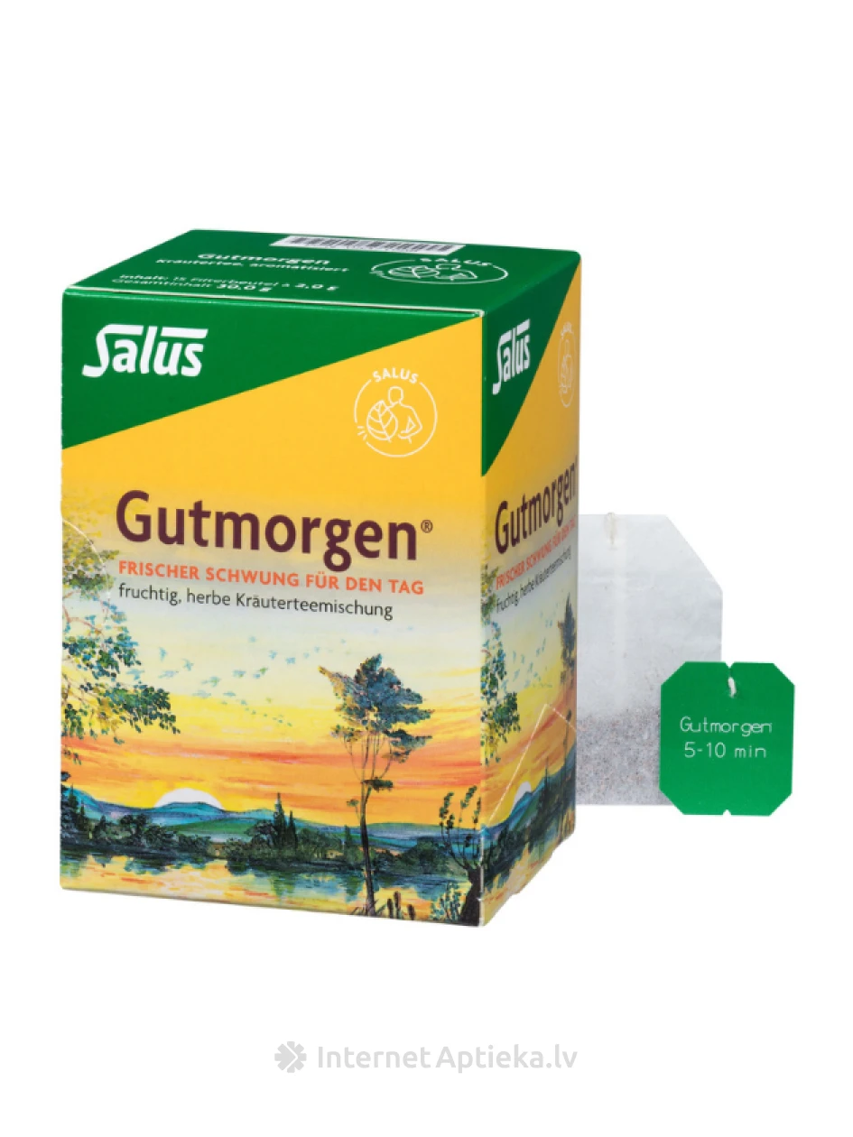 SALUS GUTMORGEN  zāļu tēja "Labrīt", 15 paciņas | internetaptieka.lv