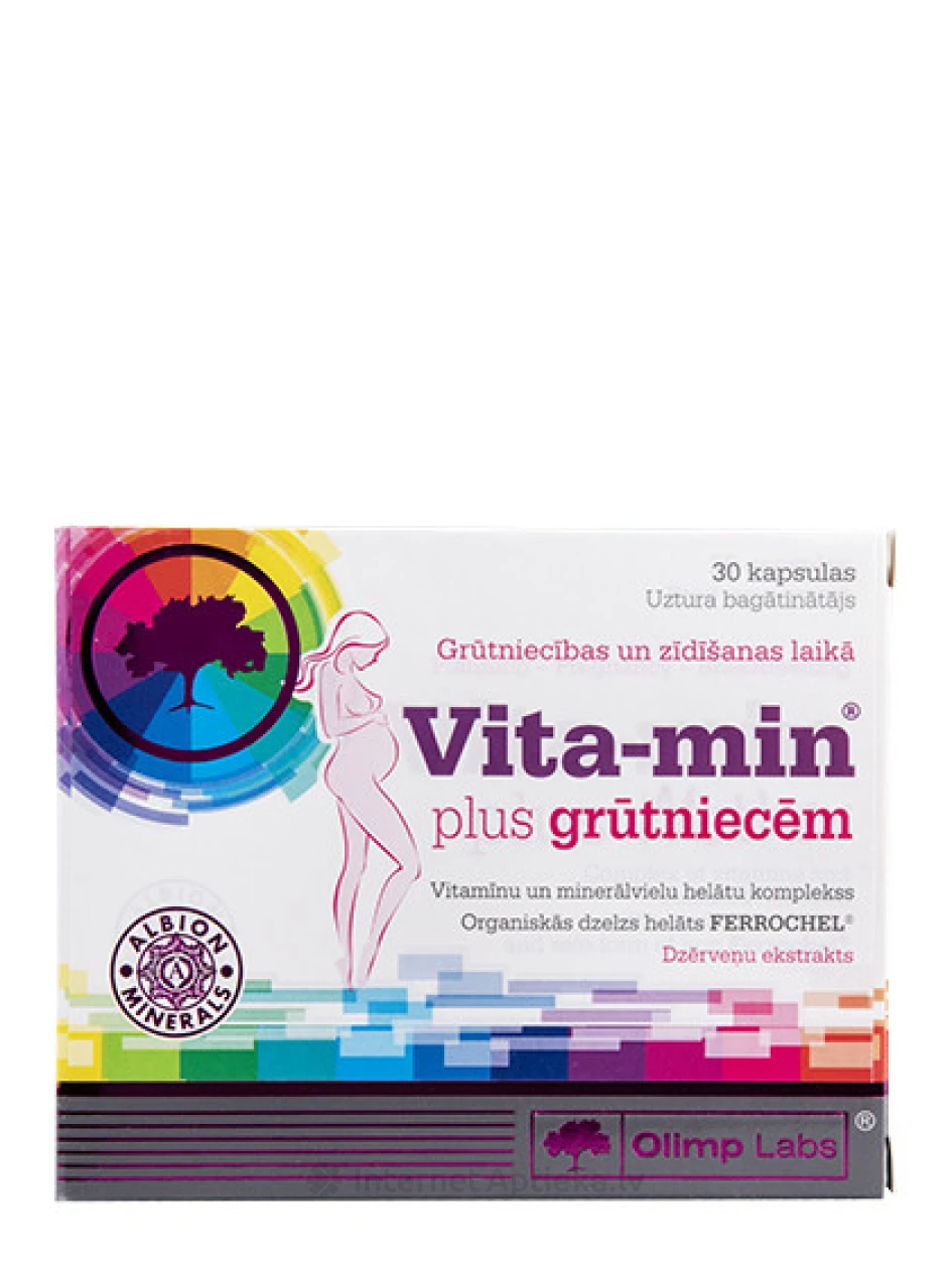 Olimp Labs Vita-min Plus grūtniecēm, 30 kapsulas | internetaptieka.lv