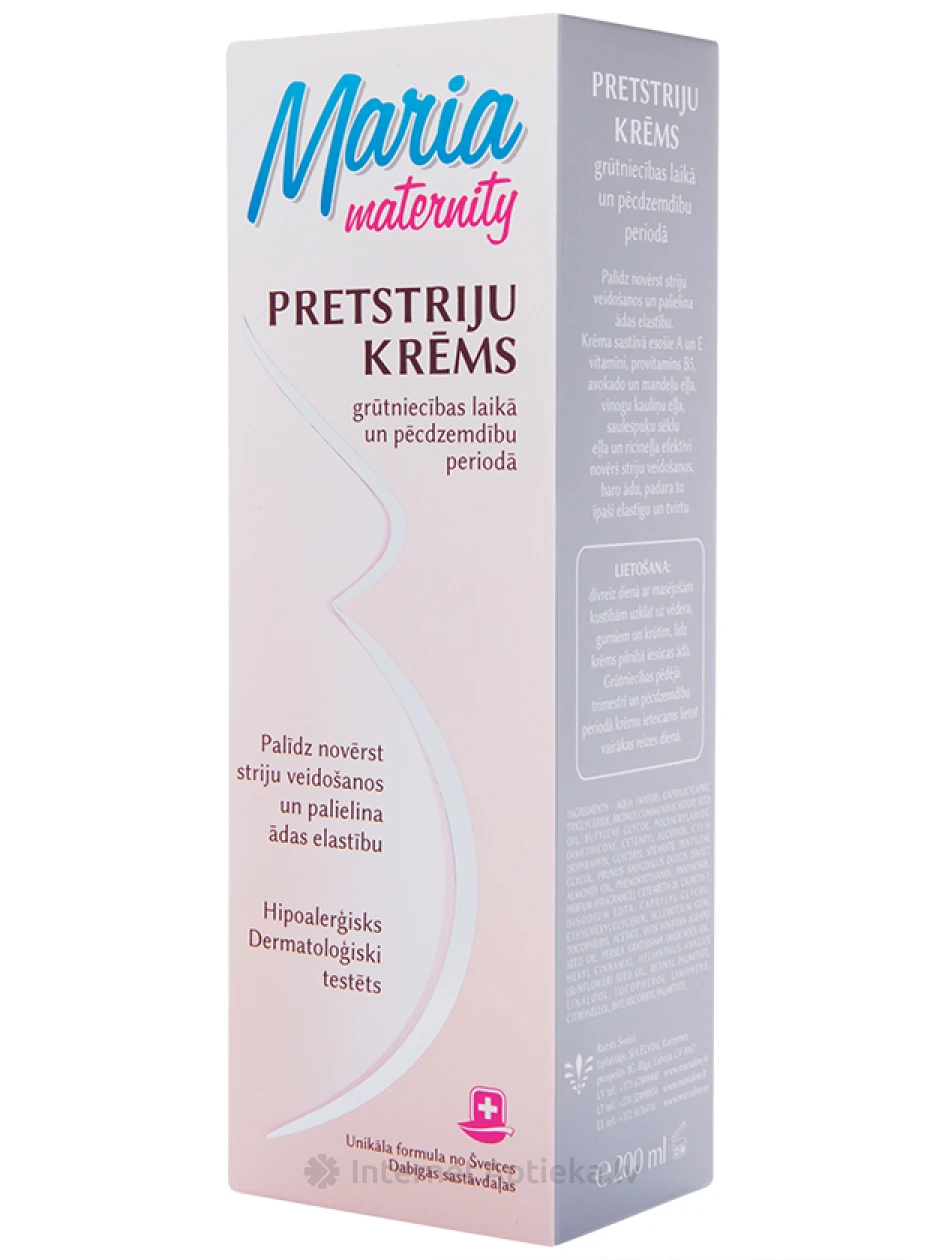 Maria Raseduskreem naha venitusarmide vastu, 200 ml | internetaptieka.lv