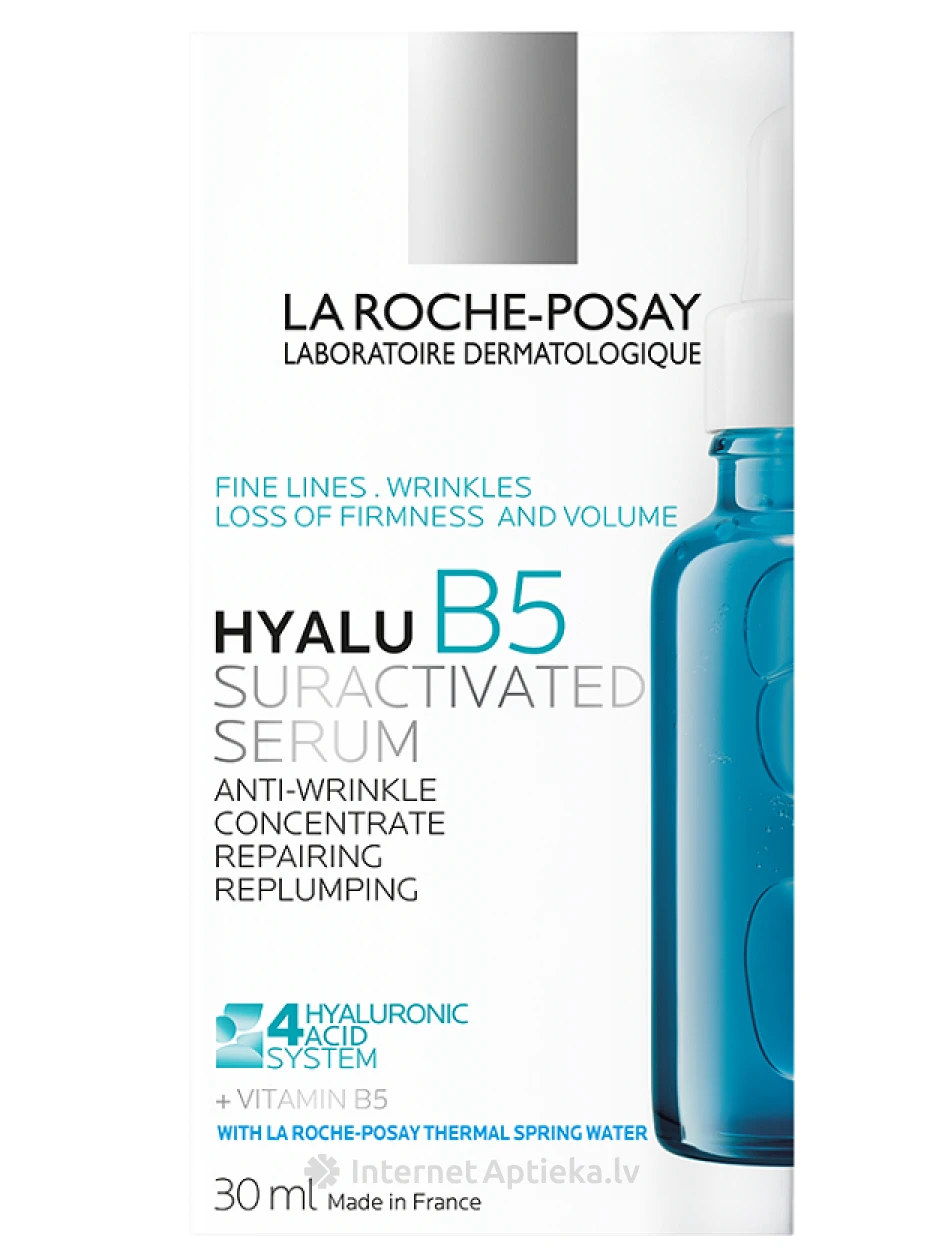 La Roche Posay HYALU B5 SURACTIVATED Kontsentreeritud taastav ja pinguldav seerum, 30 ml | internetaptieka.lv