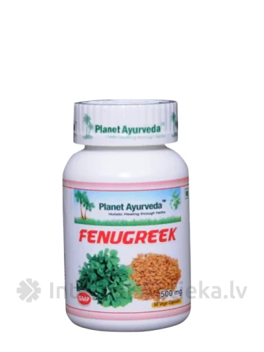 Planet Ayurveda® Фенугрек Organic, 60 капсул | internetaptieka.lv