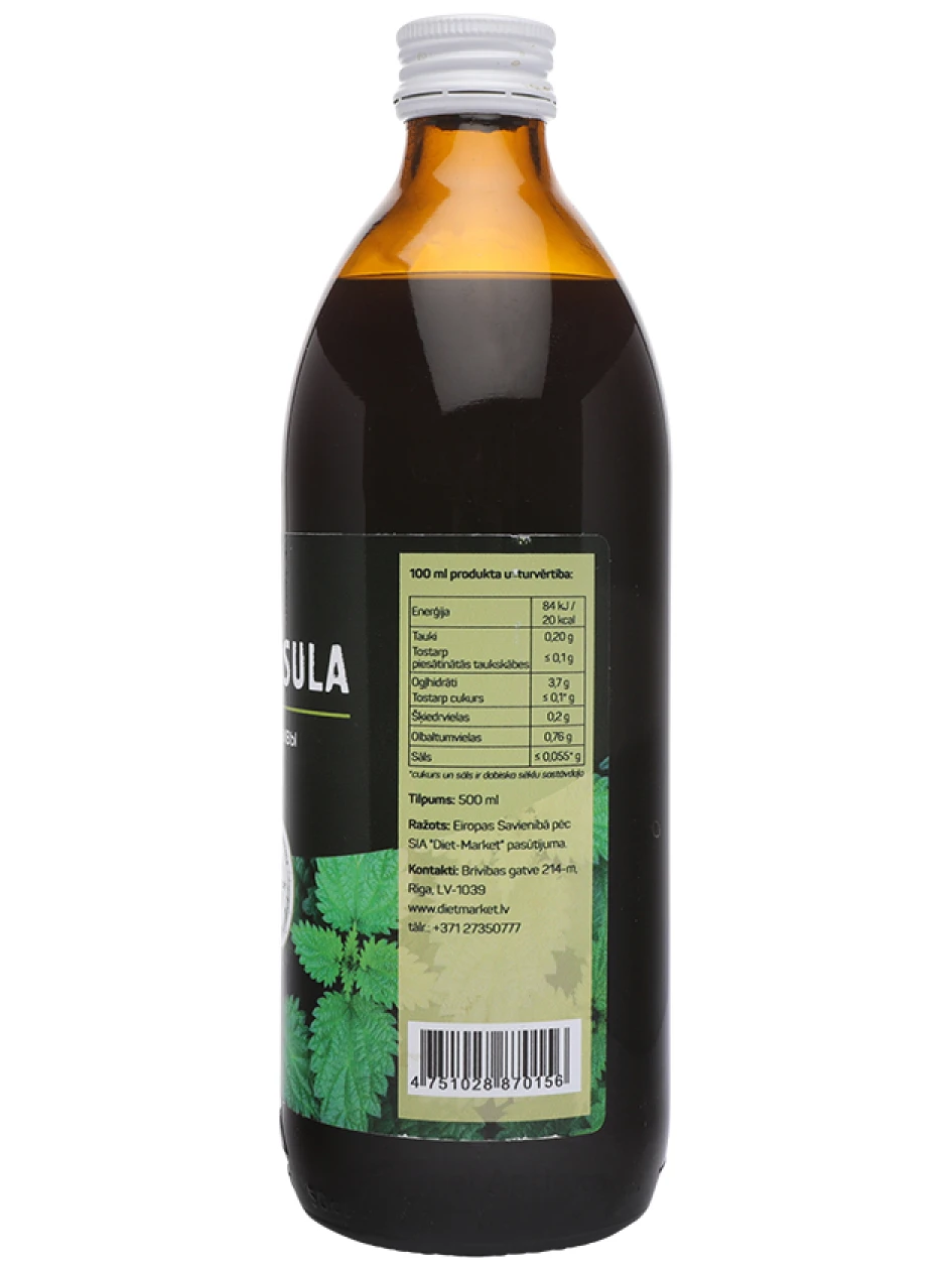 Сок из листьев крапивы, 500 мл | internetaptieka.lv