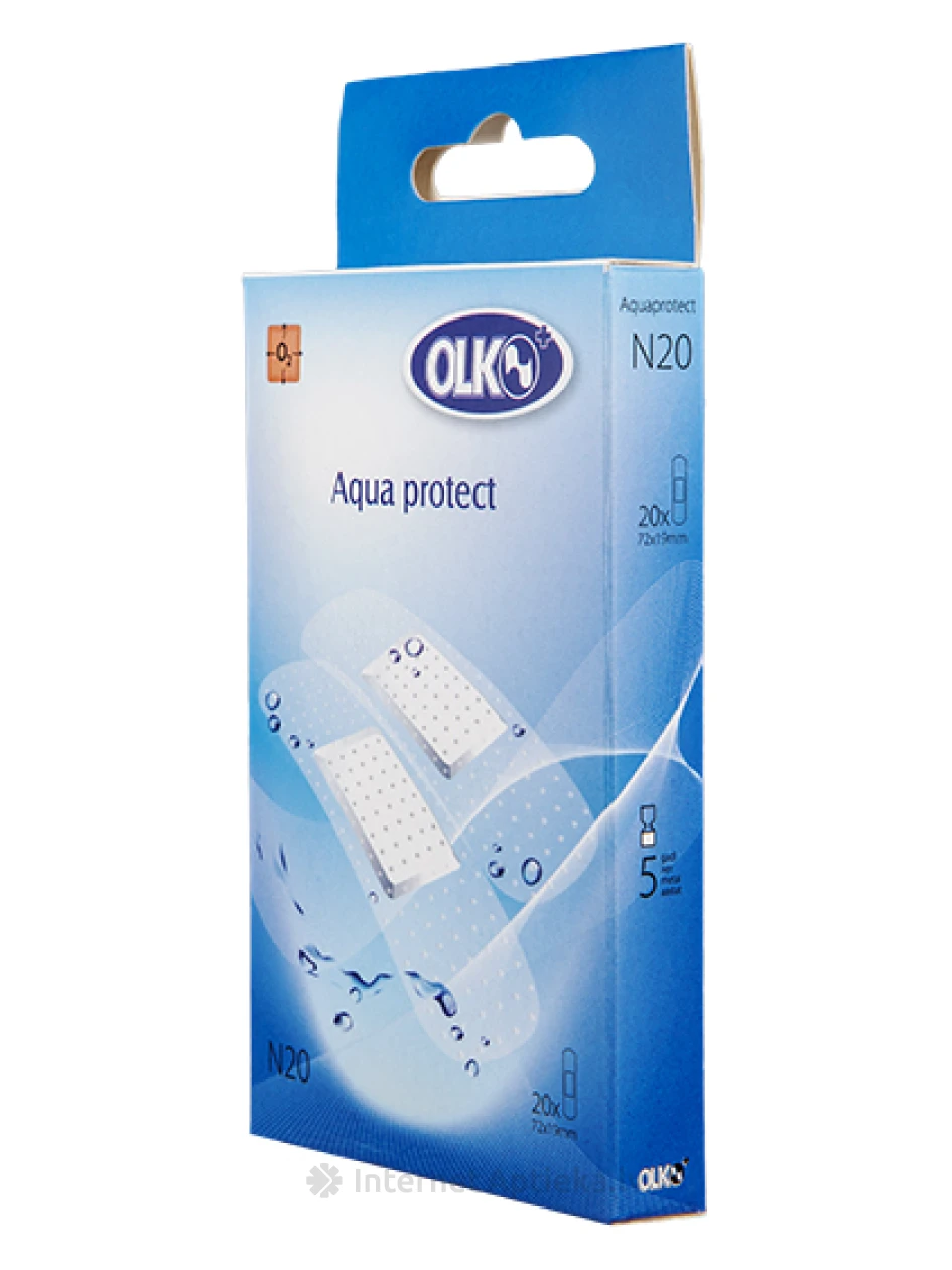 Olko Aqua Protect Bakteritsiidsed plaastrid - veekindlad, 20 tk. | internetaptieka.lv