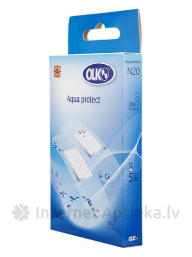 Olko Aqua Protect Bakteritsiidsed plaastrid - veekindlad, 20 tk. | internetaptieka.lv