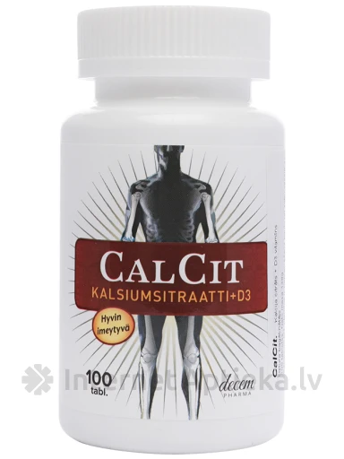 CALCIT, 100 tabletes | internetaptieka.lv