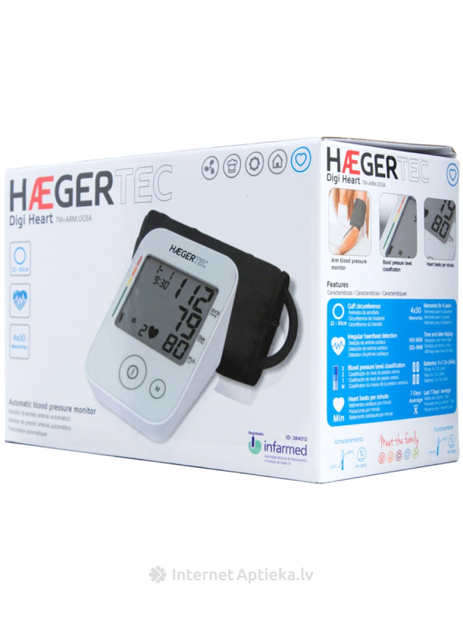 Haegeri tonomeeter TM-ARM.003A, 1 tk. | internetaptieka.lv