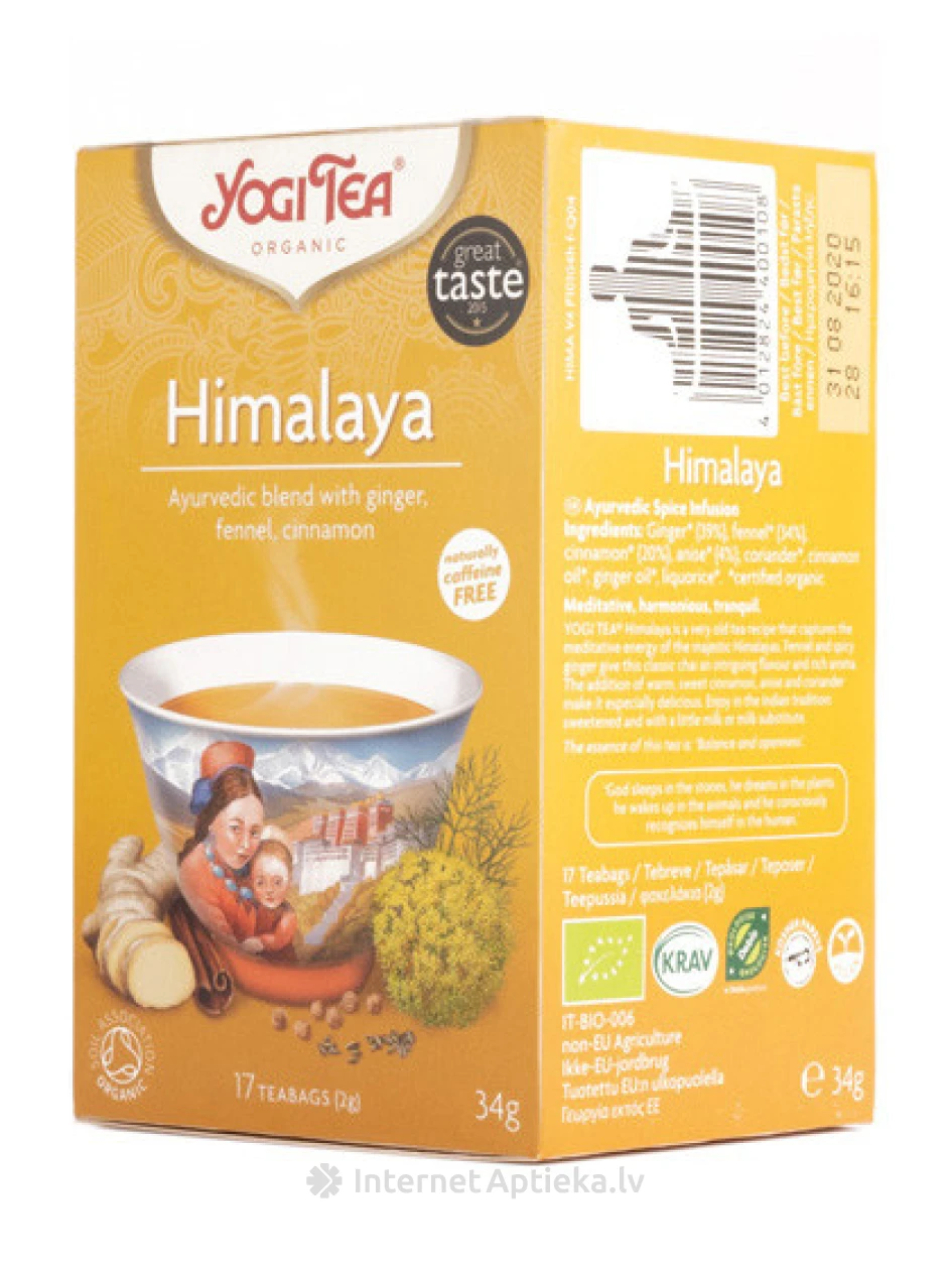 Чай Yogi Himalaya, 30.6 г | internetaptieka.lv