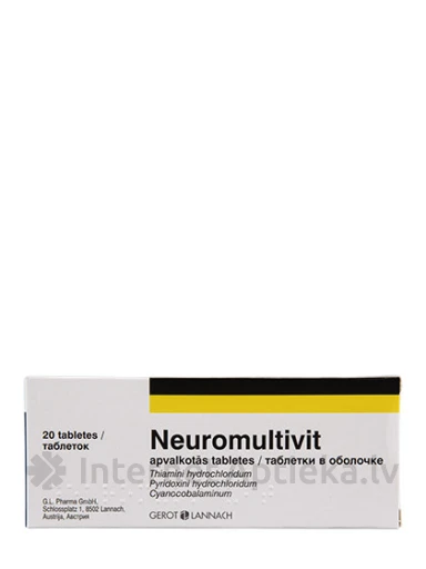 Neuromultivit, 20 tabletes | internetaptieka.lv
