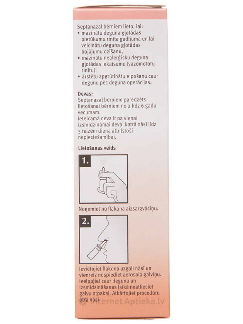 Septanazal ninasprei lastele, 10 ml | internetaptieka.lv