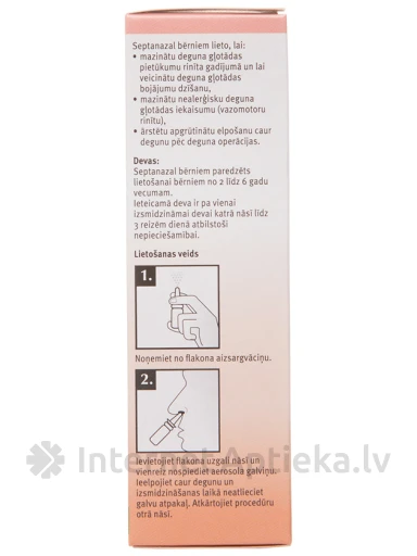 Septanazal ninasprei lastele, 10 ml | internetaptieka.lv