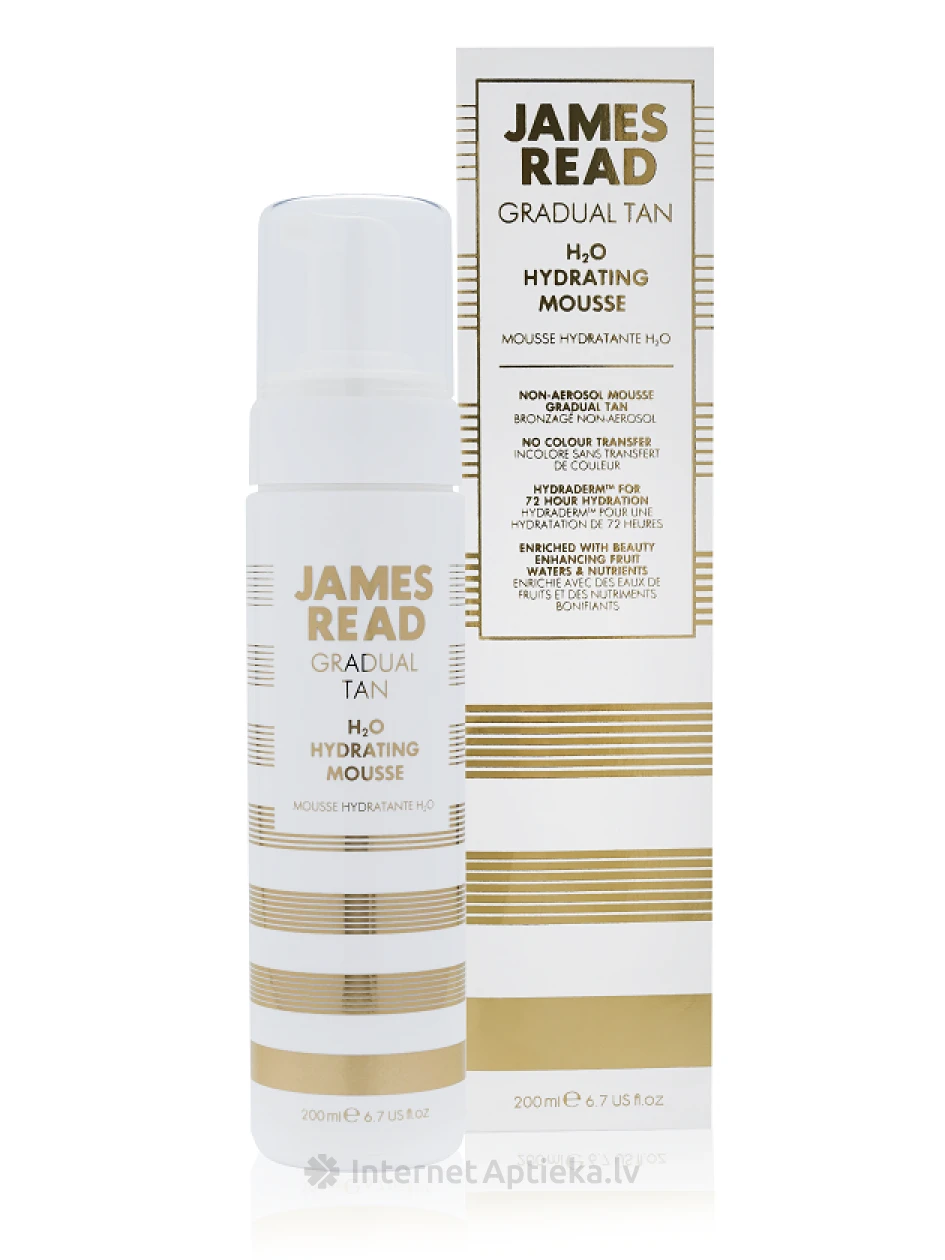 JAMES READ H2O mitrinošas iedeguma putas, 200 ml | internetaptieka.lv