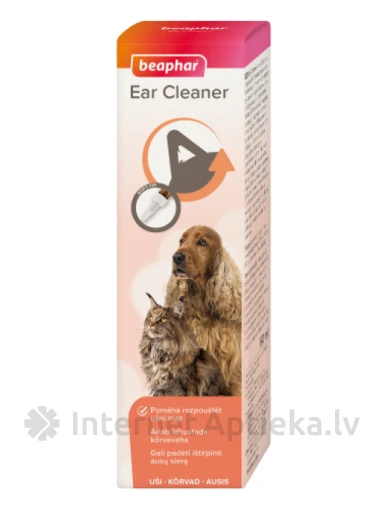 Beaphar Ear-Cleaner Līdzeklis ausu tīrīšanai, 50 ml | internetaptieka.lv