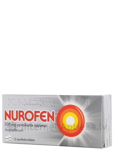 Nurofen 200 мг, 12 таблеток | internetaptieka.lv