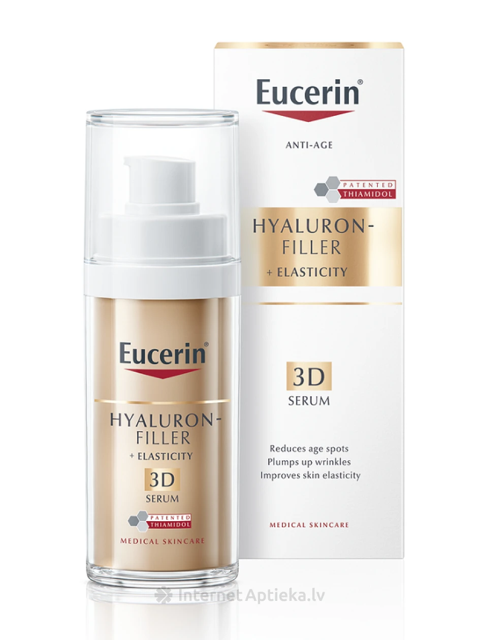 Eucerin Hyaluron-Filler + Elasticity 3d serums, 30 ml | internetaptieka.lv
