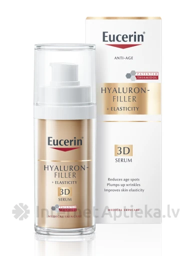 Eucerin Hyaluron-Filler+ Elasticity 3D сыворотка, 30 МЛ | internetaptieka.lv