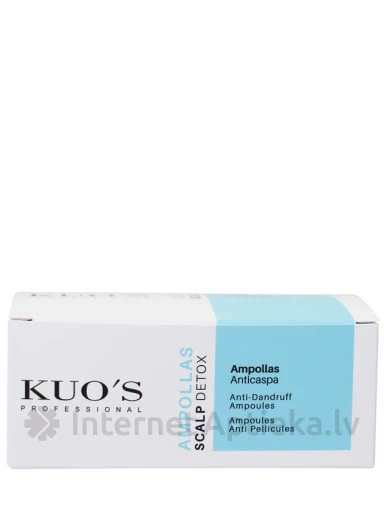 KUO'S SCALP DETOX Ampulas pret blaugznām, galvas ādas attīrīšanai, 6*10 ml | internetaptieka.lv