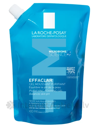 La Roche Effaclar gel очищающий гель Refill, 400 мл | internetaptieka.lv