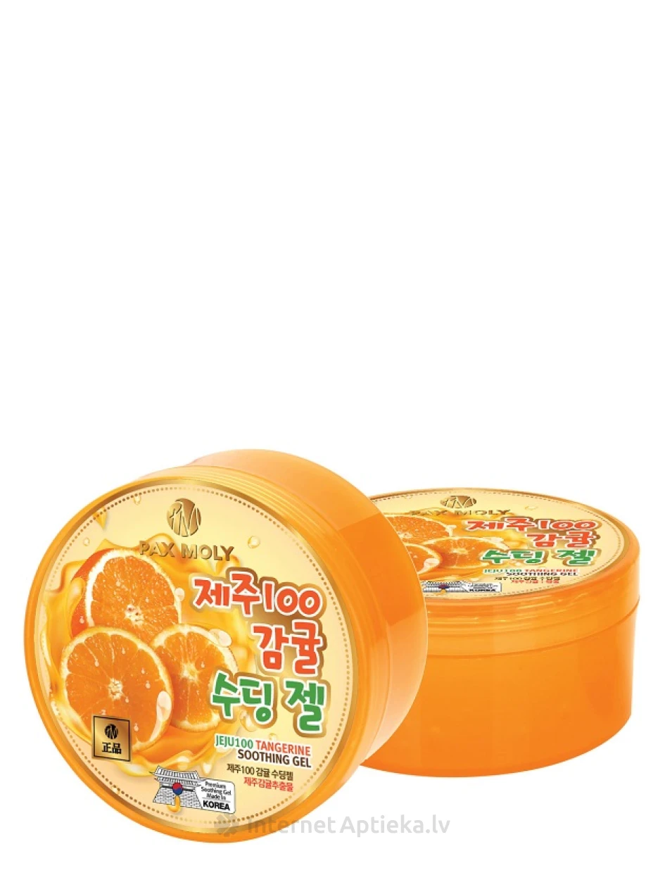 PAX MOLY Jeju nomierinošs gēls ar mandarīna ekstraktu, 300 g | internetaptieka.lv