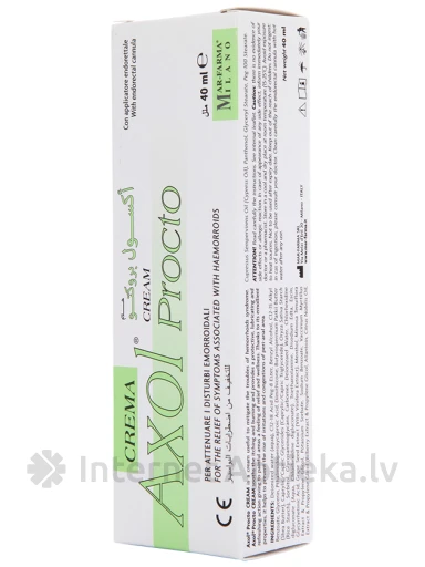 Axol Procto krēms, 40 ml | internetaptieka.lv