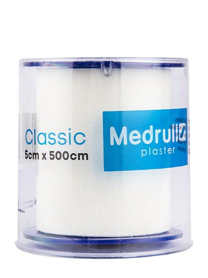 Medrull Cerotto di fissaggio, 5 m x 2,5 cm, trasparente, con forte forza adesiva, fissaggio sicuro di medicazioni ferite