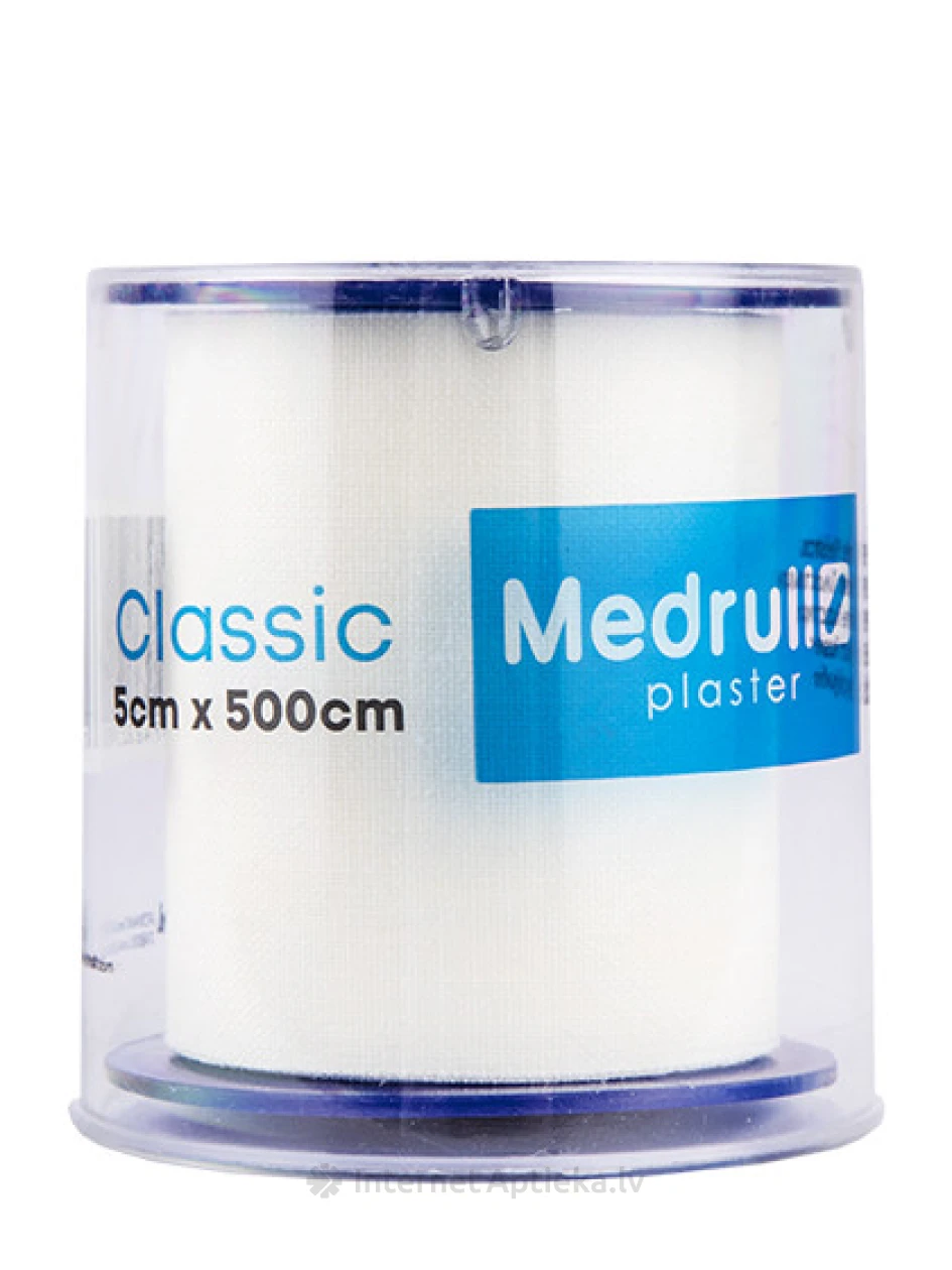 Medrull Classic leikoplasts rullī, 5 cm x 500 cm | internetaptieka.lv