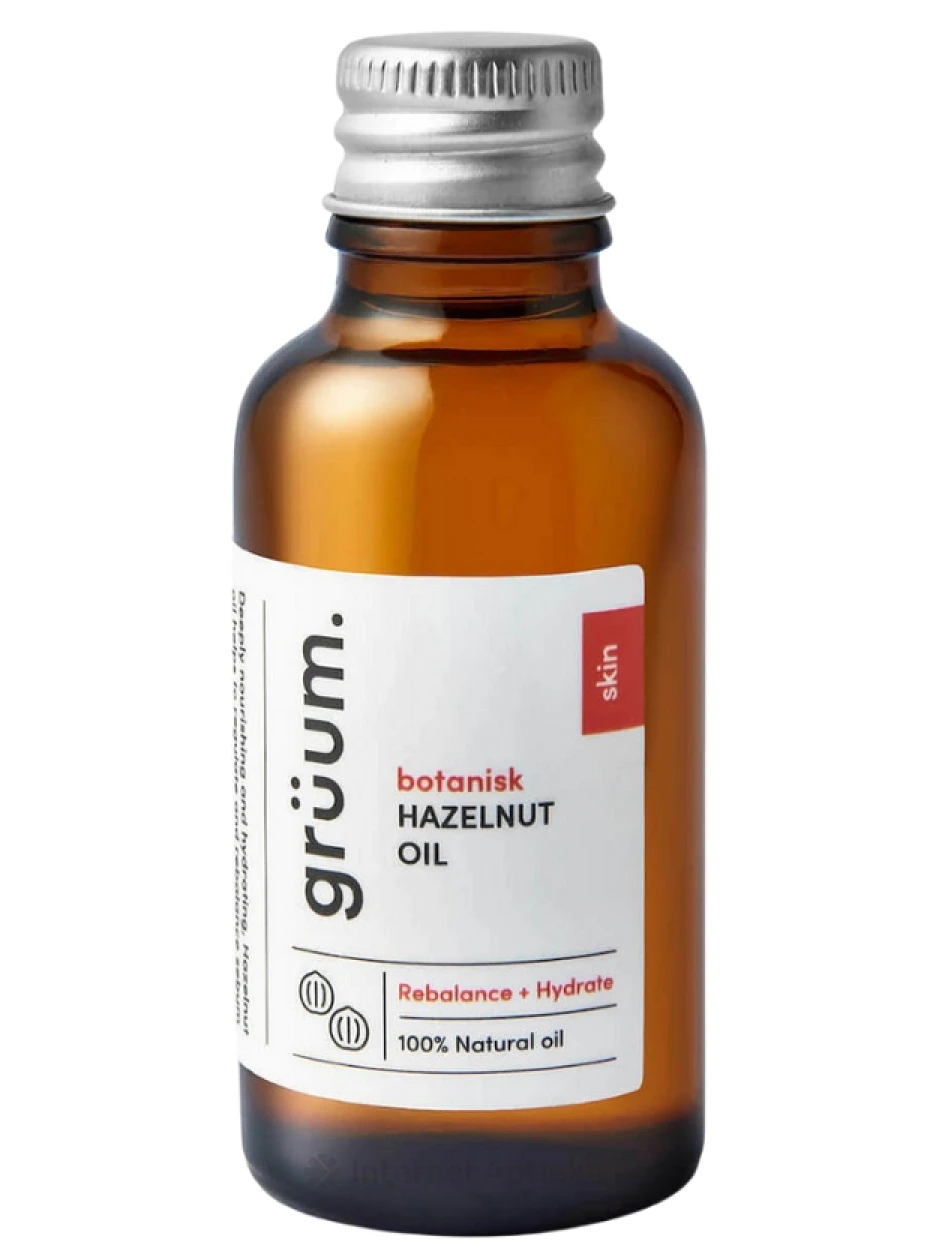 Grüum botanisk Hazelnut Oil sarapuupähkliõli, 30 ml | internetaptieka.lv