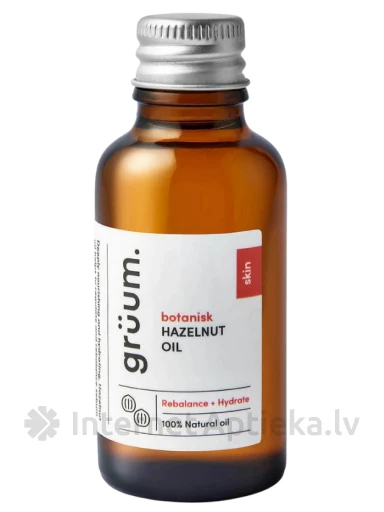 Grüum botanisk Hazelnut Oil lazdu riekstu eļļa, 30 ml | internetaptieka.lv