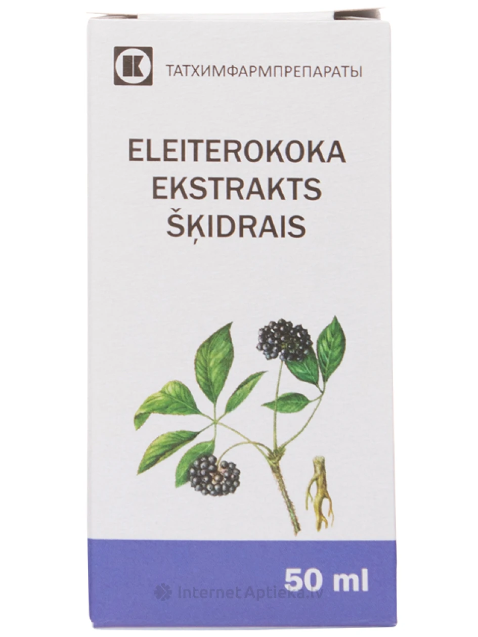 Eleiterokoka ekstrakts šķidrais, 50 ml | internetaptieka.lv